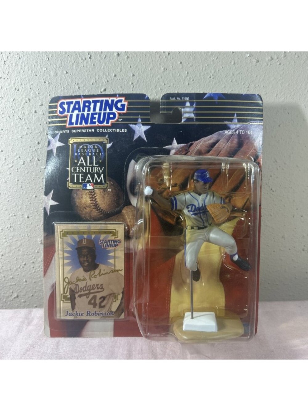 2000 MLB Starting Lineup JACKIE ROBINSON All Century Team SLU Dodgers #42